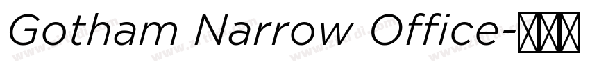 Gotham Narrow Office字体转换